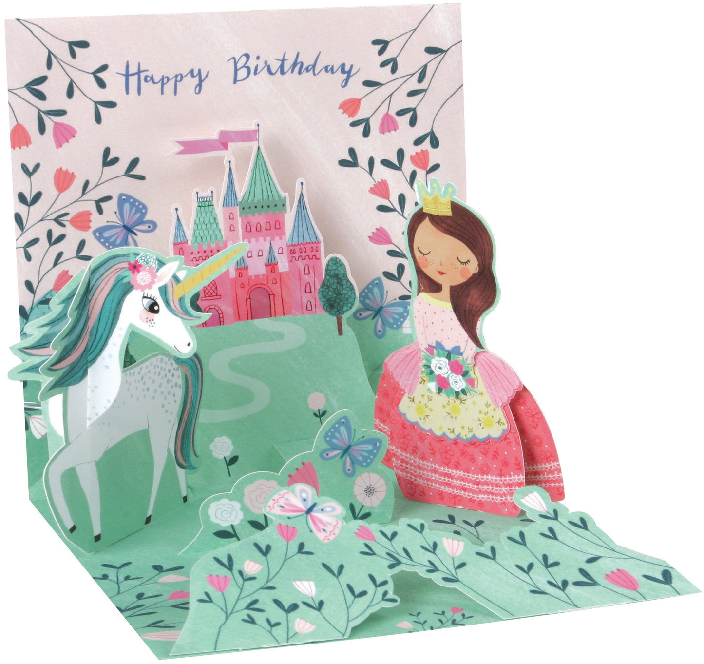 Princess & Unicorn Pop-up Greeting Card (13232)