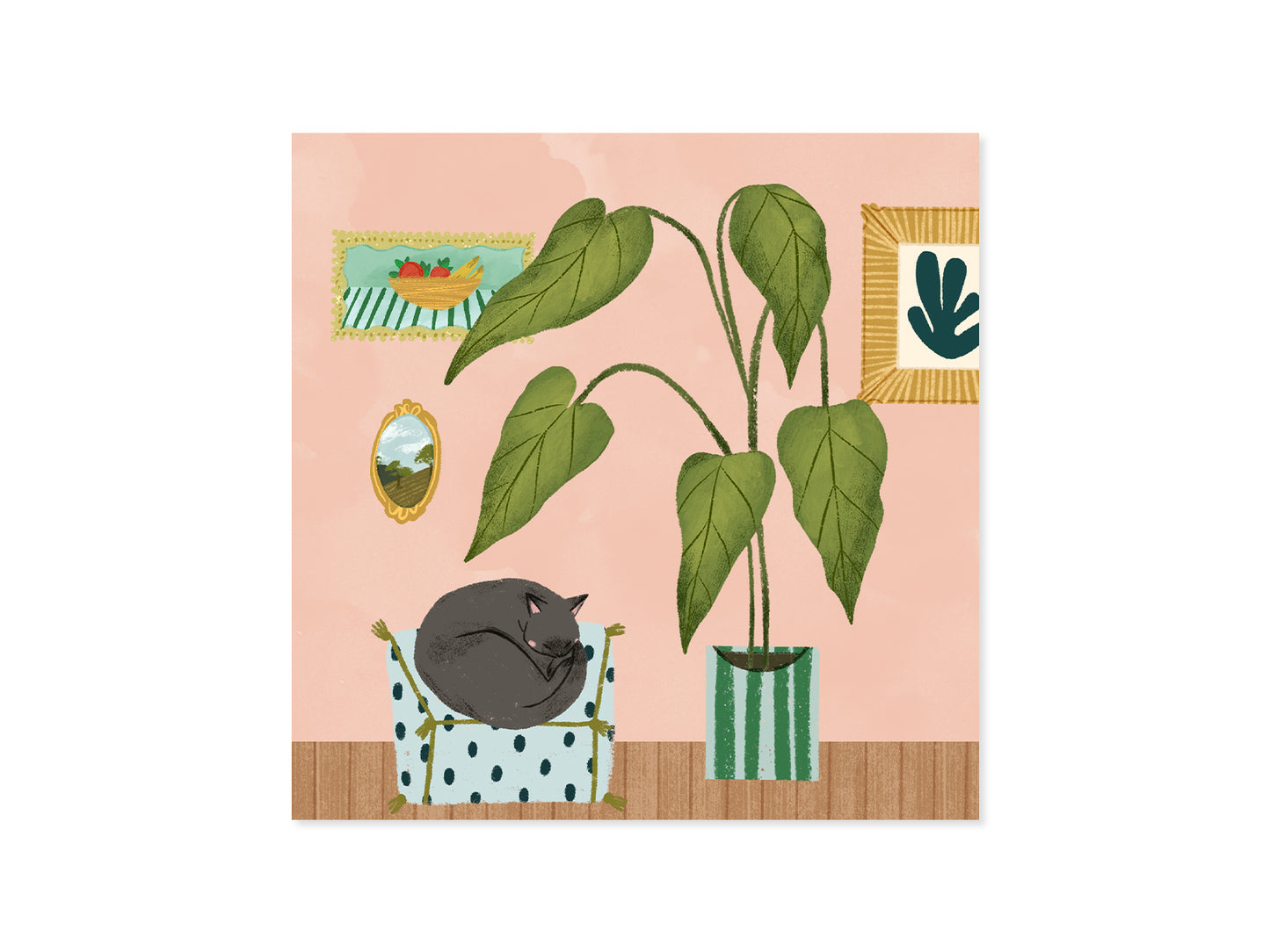 Cozy Room Layered Greeting Card (10641)