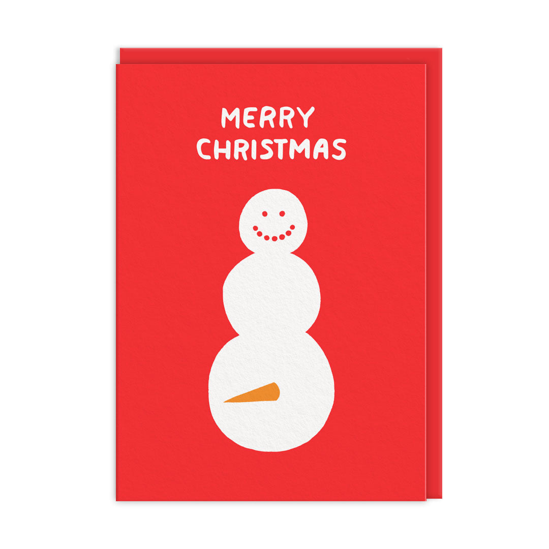 Merry Christmas Snowman Card (12113)