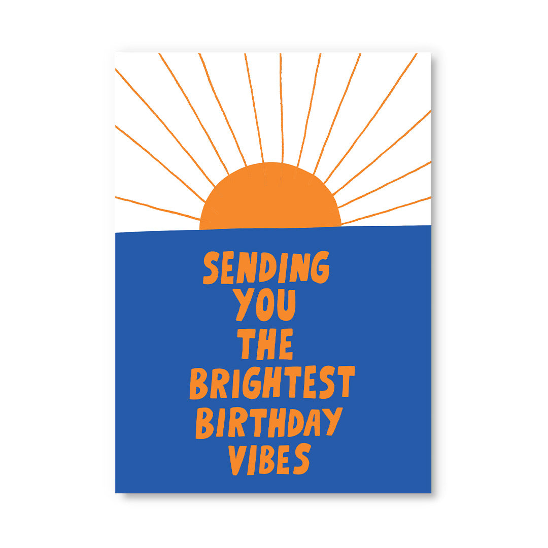 Brightest Birthday Vibes Postcard (12305)