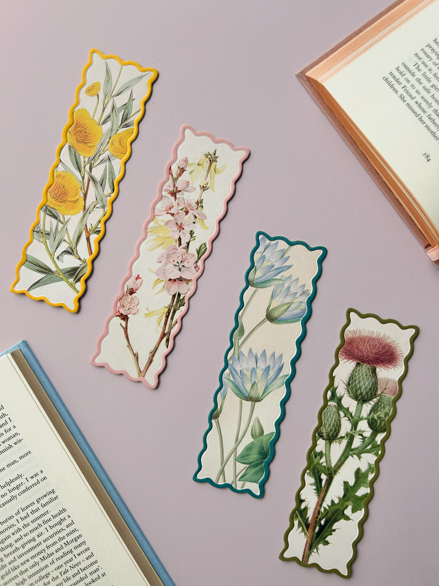 Scalloped Thistle Premium Bookmark (12976)