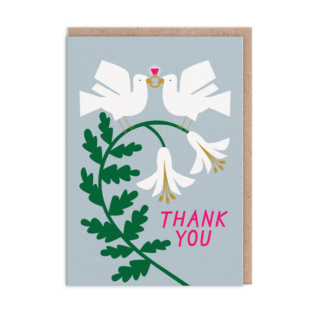 Thank You Doves Greeting Cards (Pack of 6) (13105)