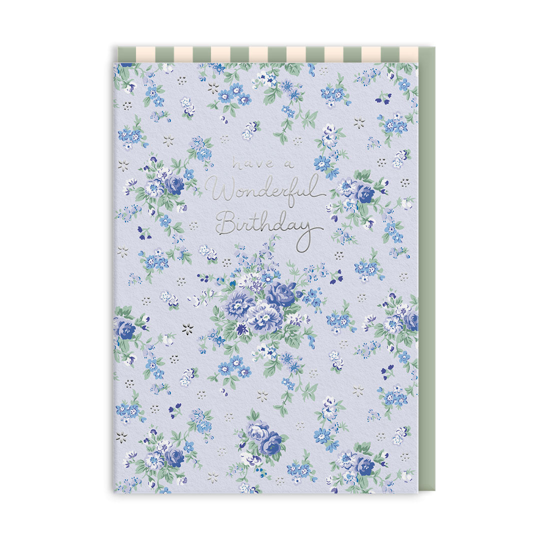 Wonderful Birthday Posy Greeting Card (14398)