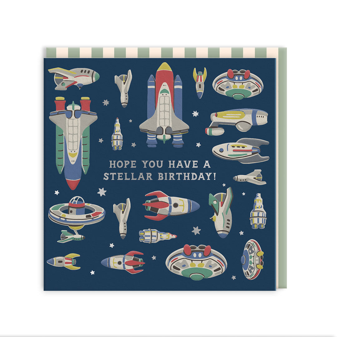 Space Mini Square Greeting Card (14271)
