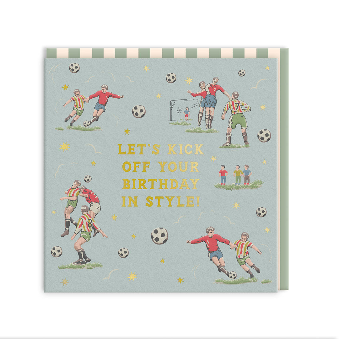 Birthday in Style Mini Square Greeting Card (14273)