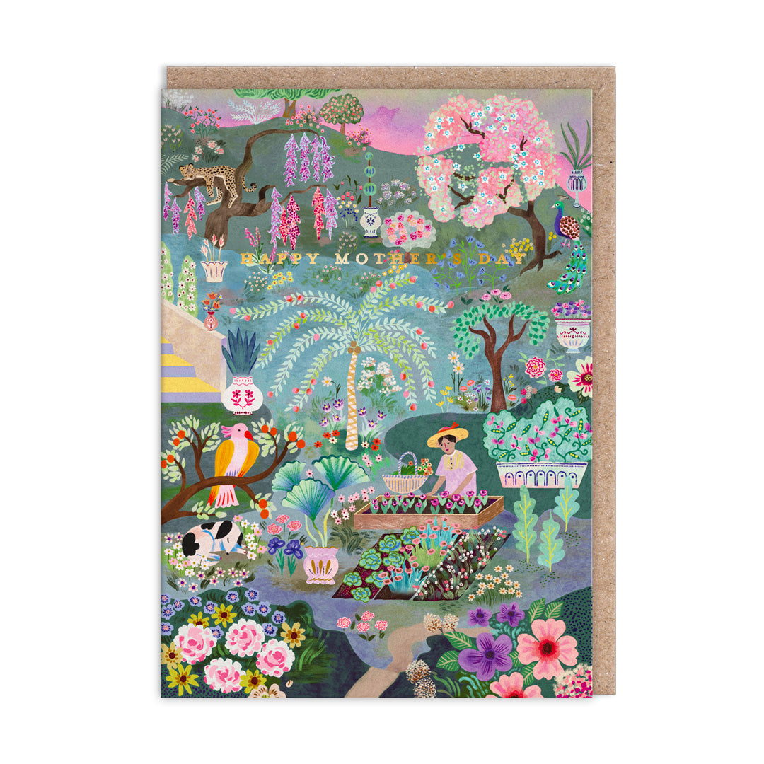 Blue Garden Greeting Card (13244)