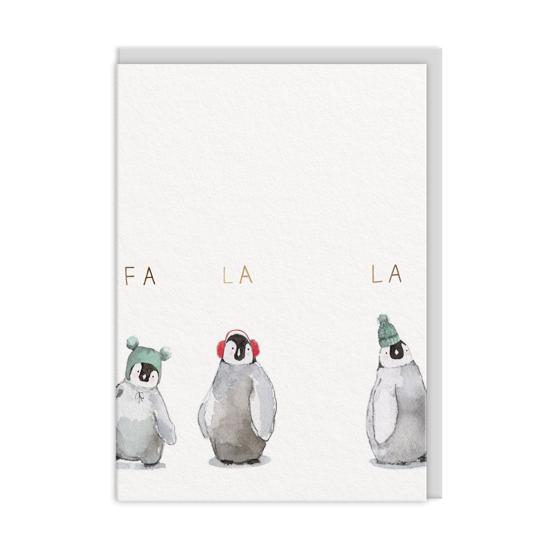 Fa La La Penguins Greeting Card (12762)