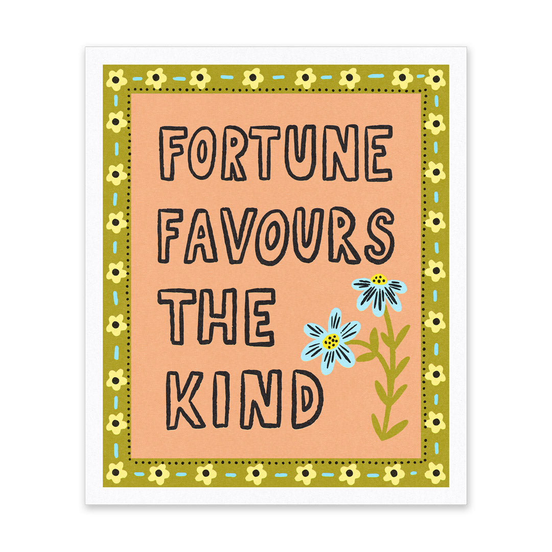 Fortune Favours Riso Print (10x12) (14586)