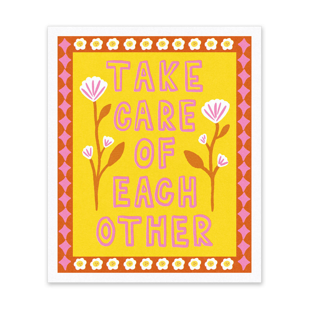 Take Care Riso Print (10x12) (14587)