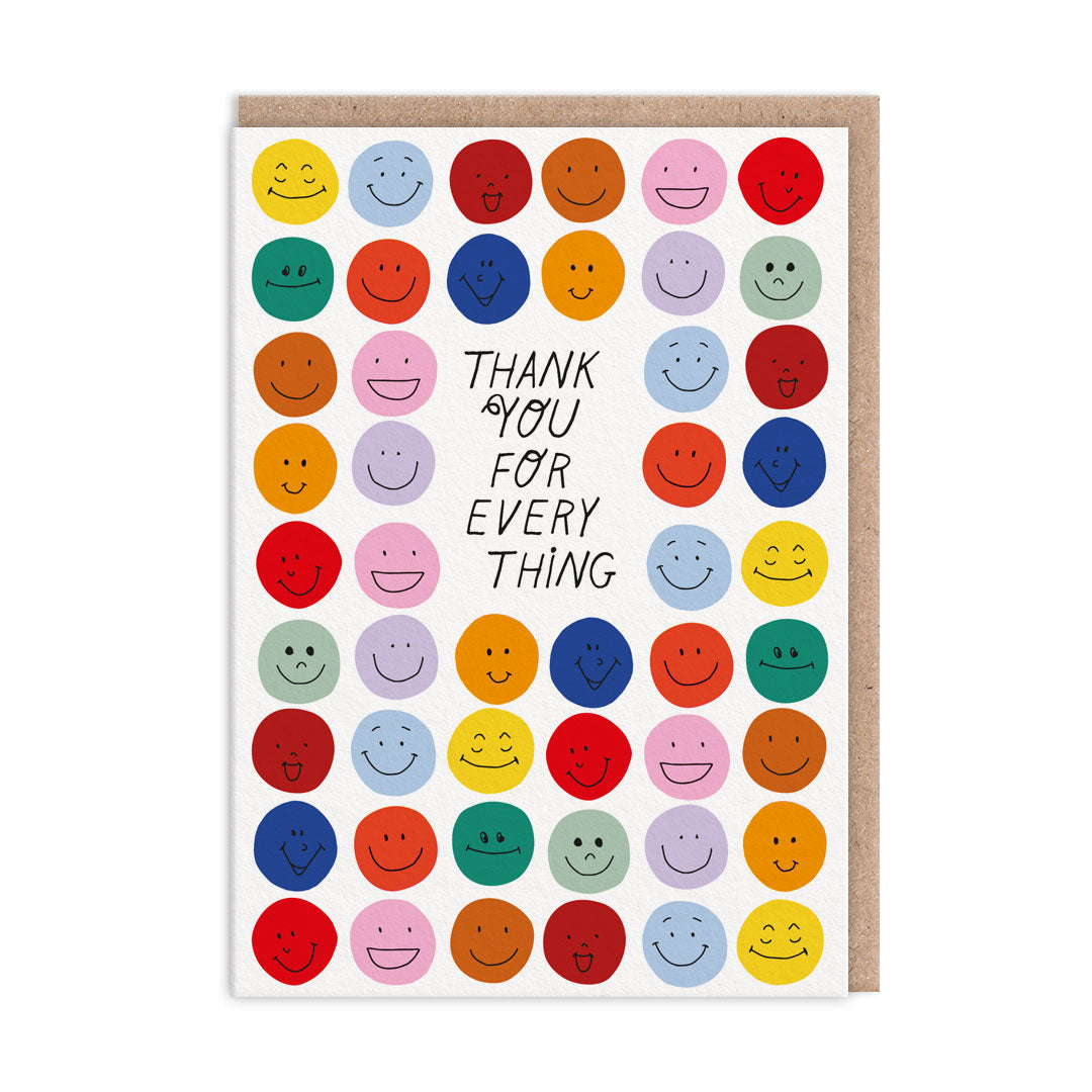 Smileys Thank You Card 