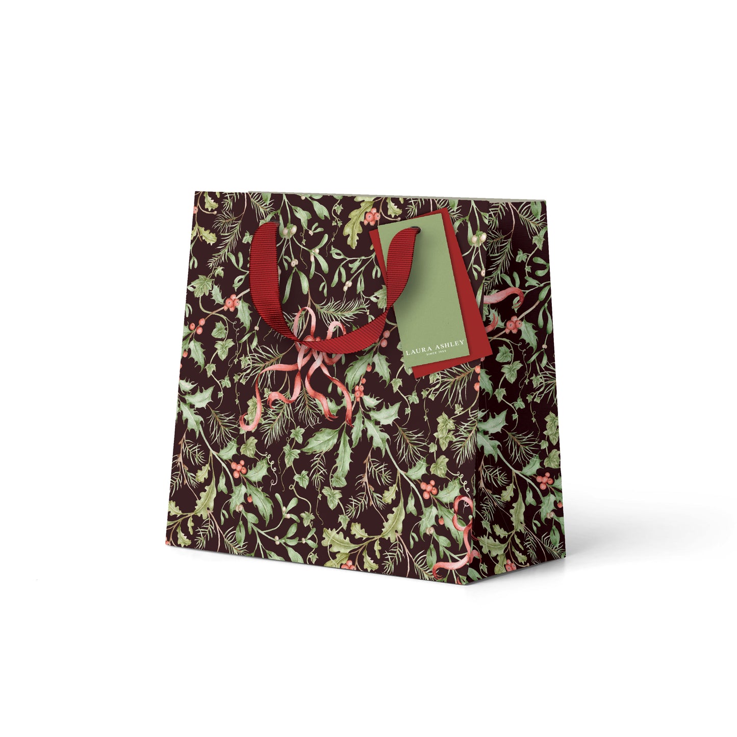 Holly and Bows Small Gift Bag (13519)