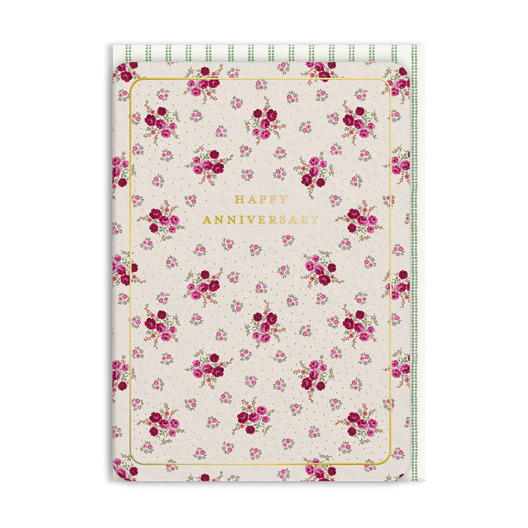 Pia Bouquet Anniversary Greeting Card (13713)