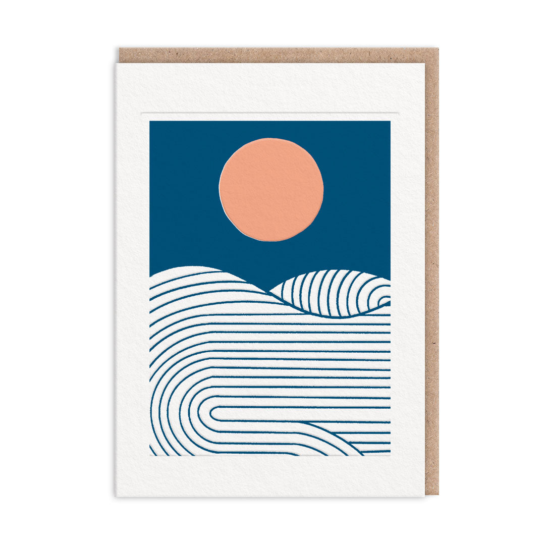 Happy Birthday Sun and Sea Greeting Card (7x5) (13860)