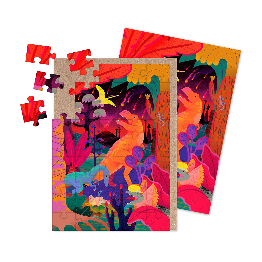 Dinosaurs - Carnivores Jigsaw Greeting Card (A6) (12934)