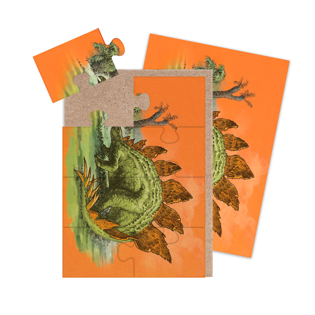 Stegosaurus Jigsaw Greeting Card (A6) (12965)