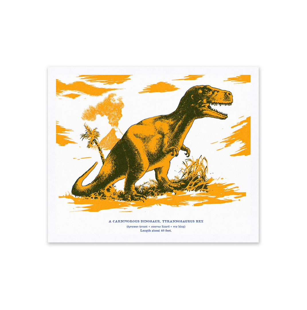 T-rex Riso Print (10x12) (12519)