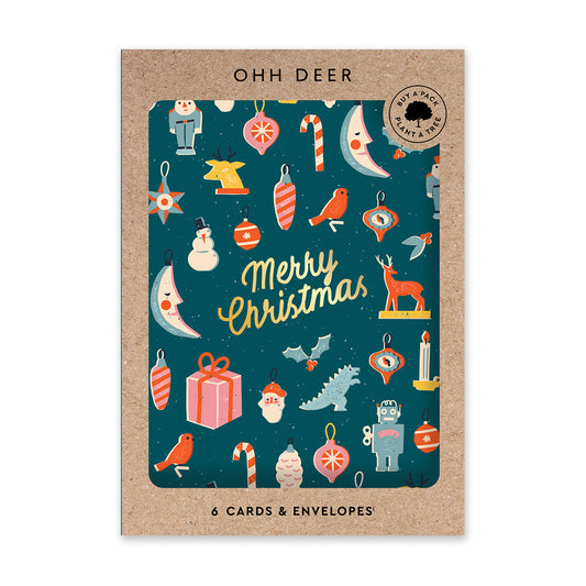 Merry Christmas Icons Charity Card Set (9727)