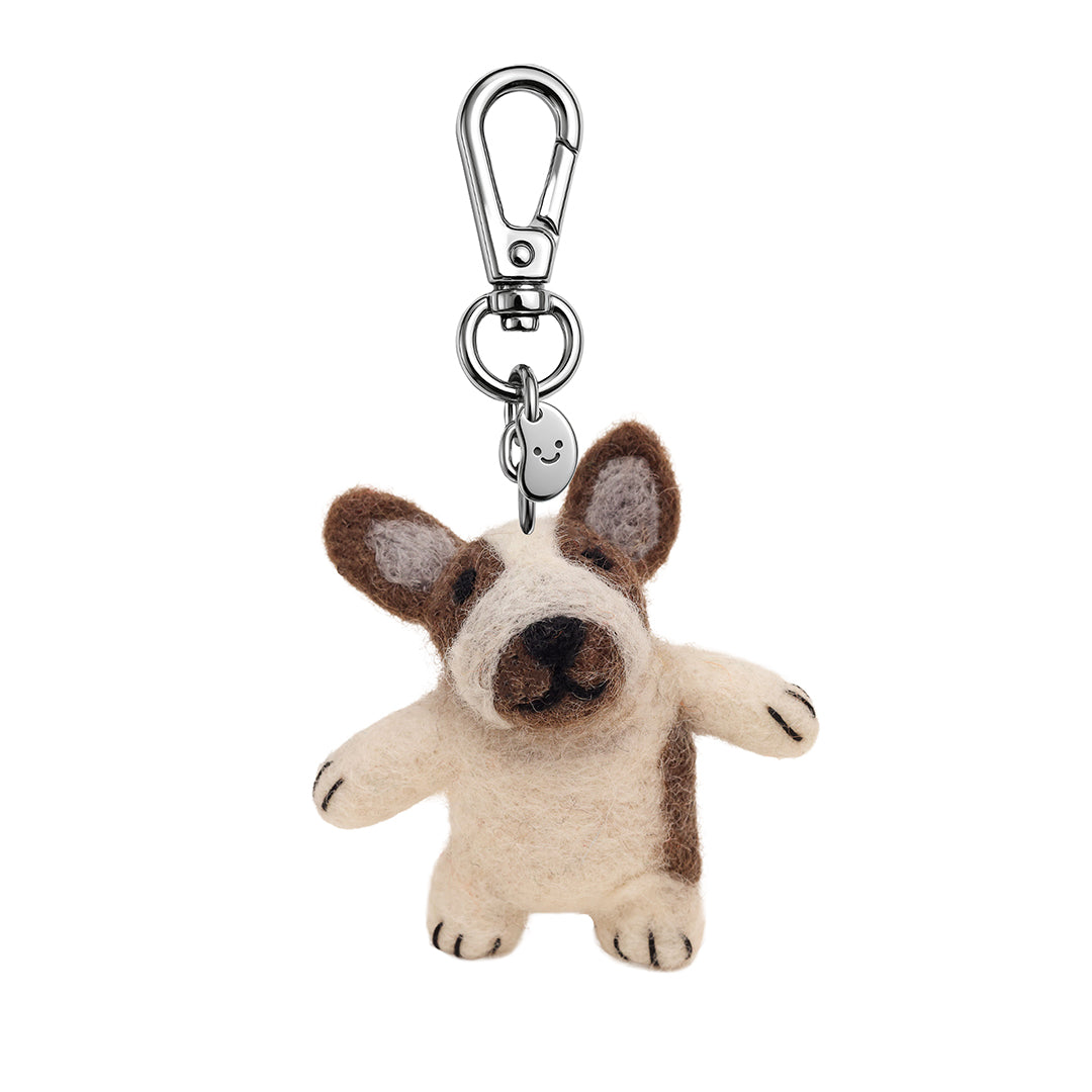 Fred The Frenchie Felt Keychain (13962)