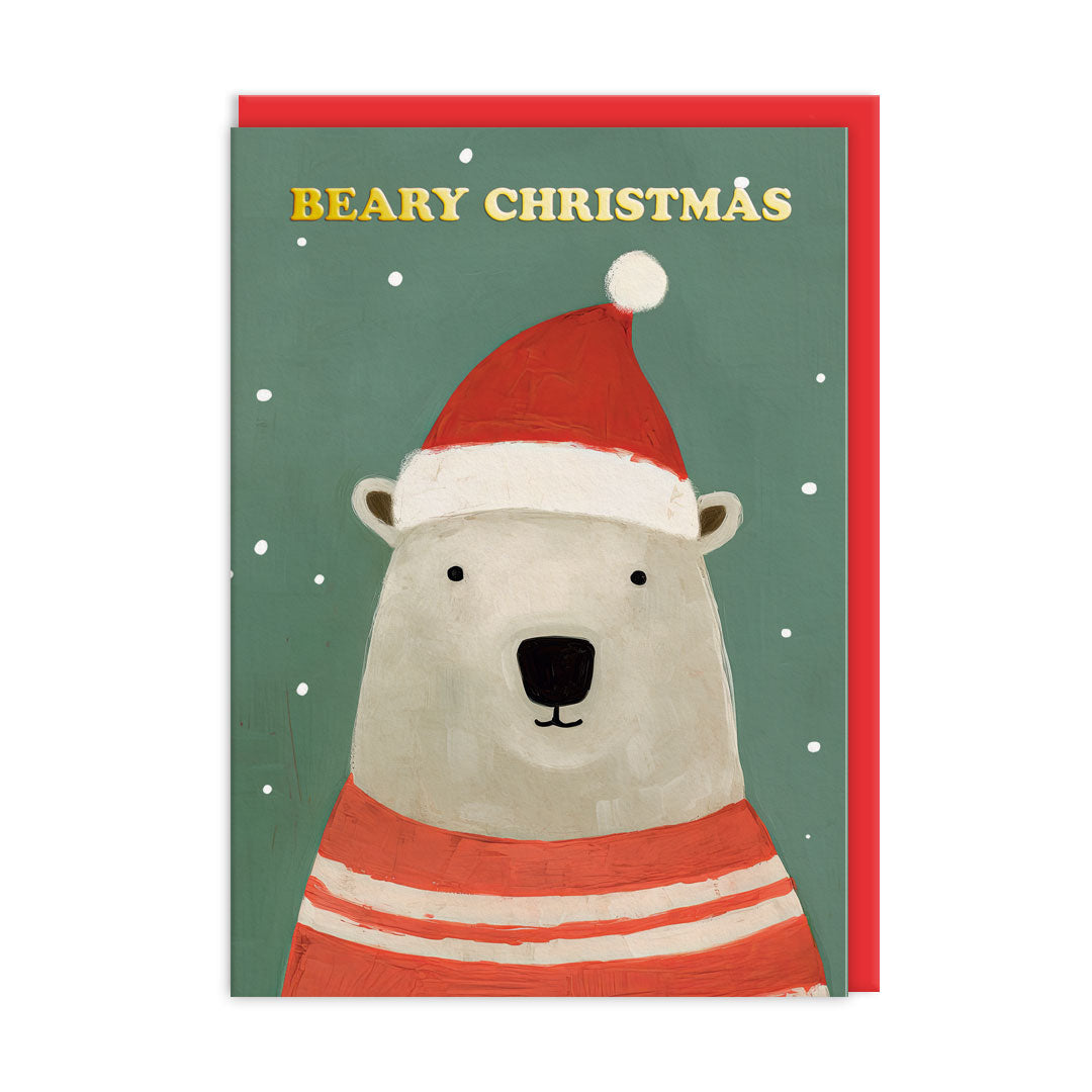 Festive Bears x 3 Designs Packs of 9 Christmas Cards (11582)