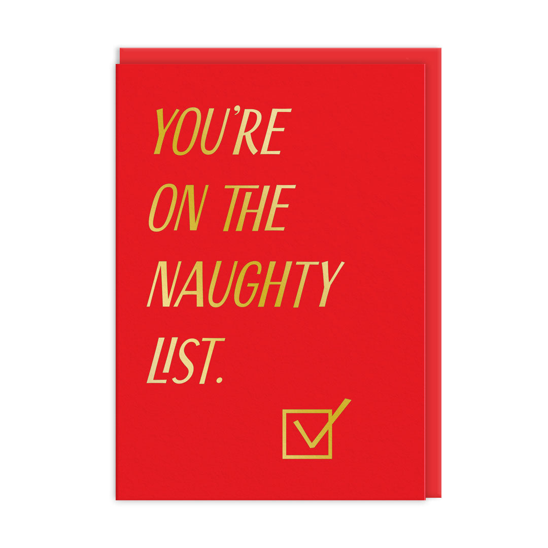 Naughty List Greeting Card (11603)