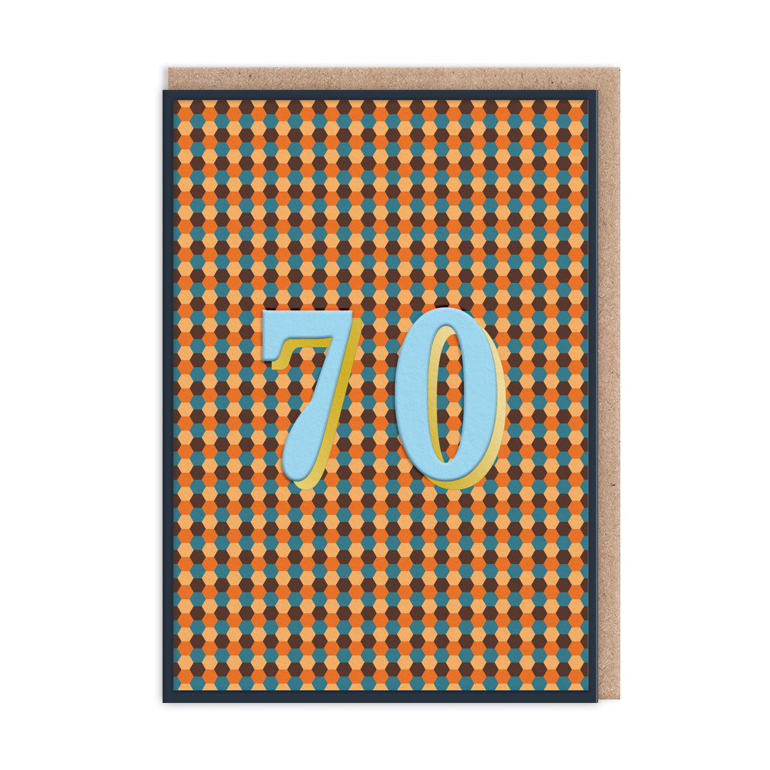 70 Geometric Birthday Card (12773)