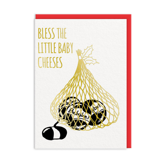Bless The Baby Cheeses Christmas Card (9674)