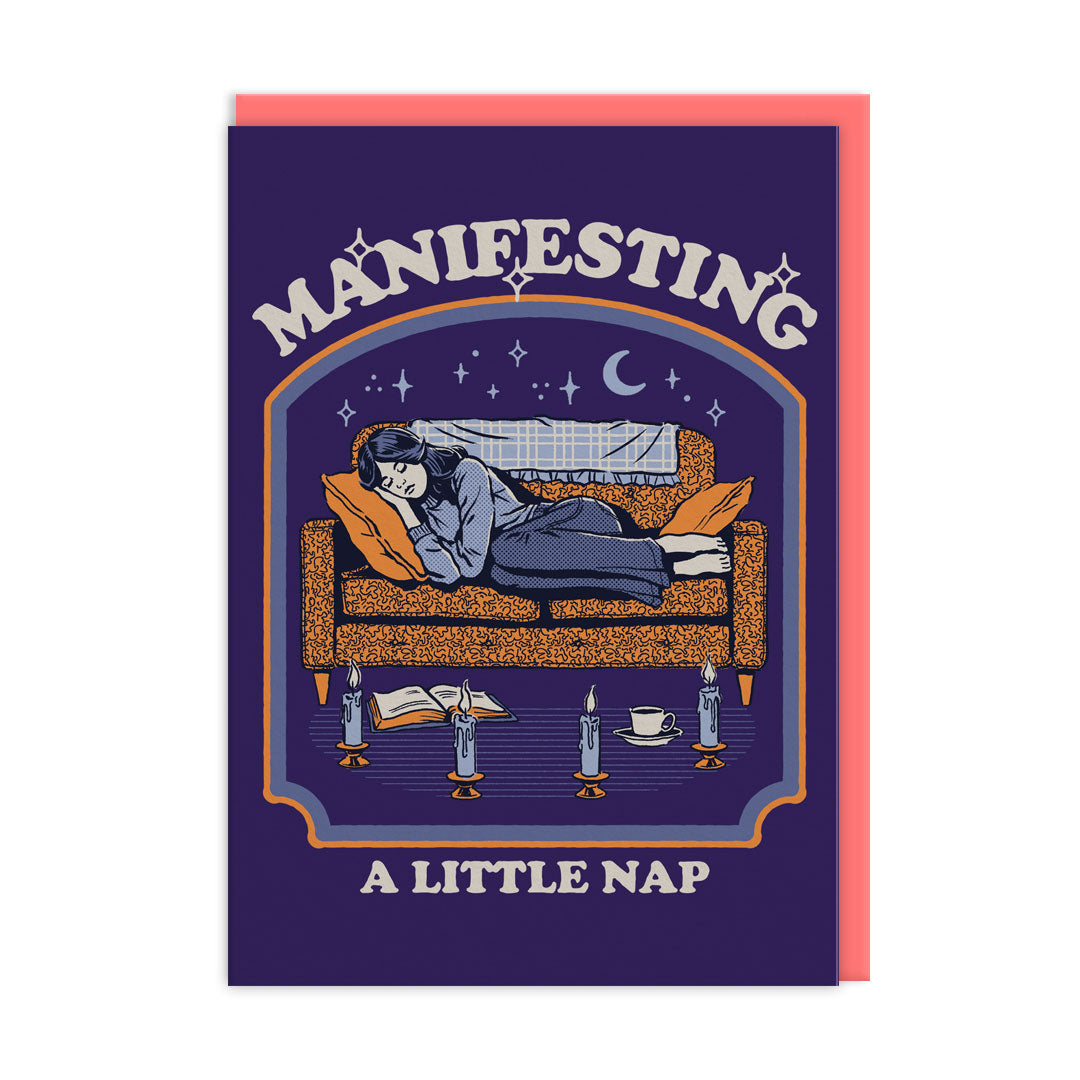 Manifesting A Little Nap Greeting Card (13333)