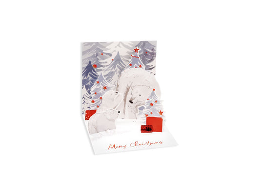 Polar Bears Layered Christmas Card (10656)