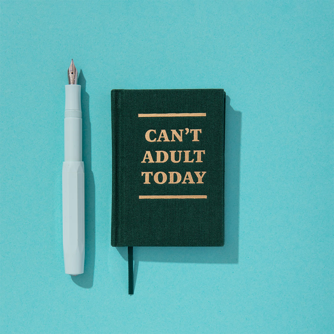 Can't Adult Today A7 Fabric Hardback Notebook (13272)