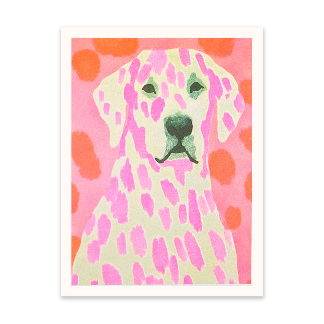 Neon Dalmatian Riso Print (6x8) (10924)
