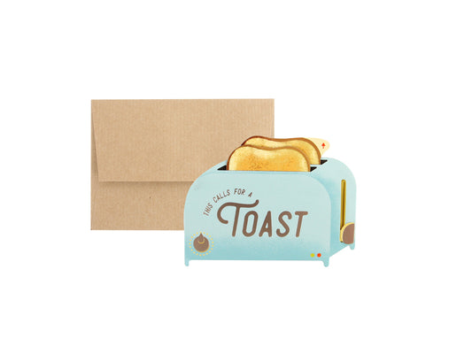 Toaster 3D Layer Greeting Card (9388)