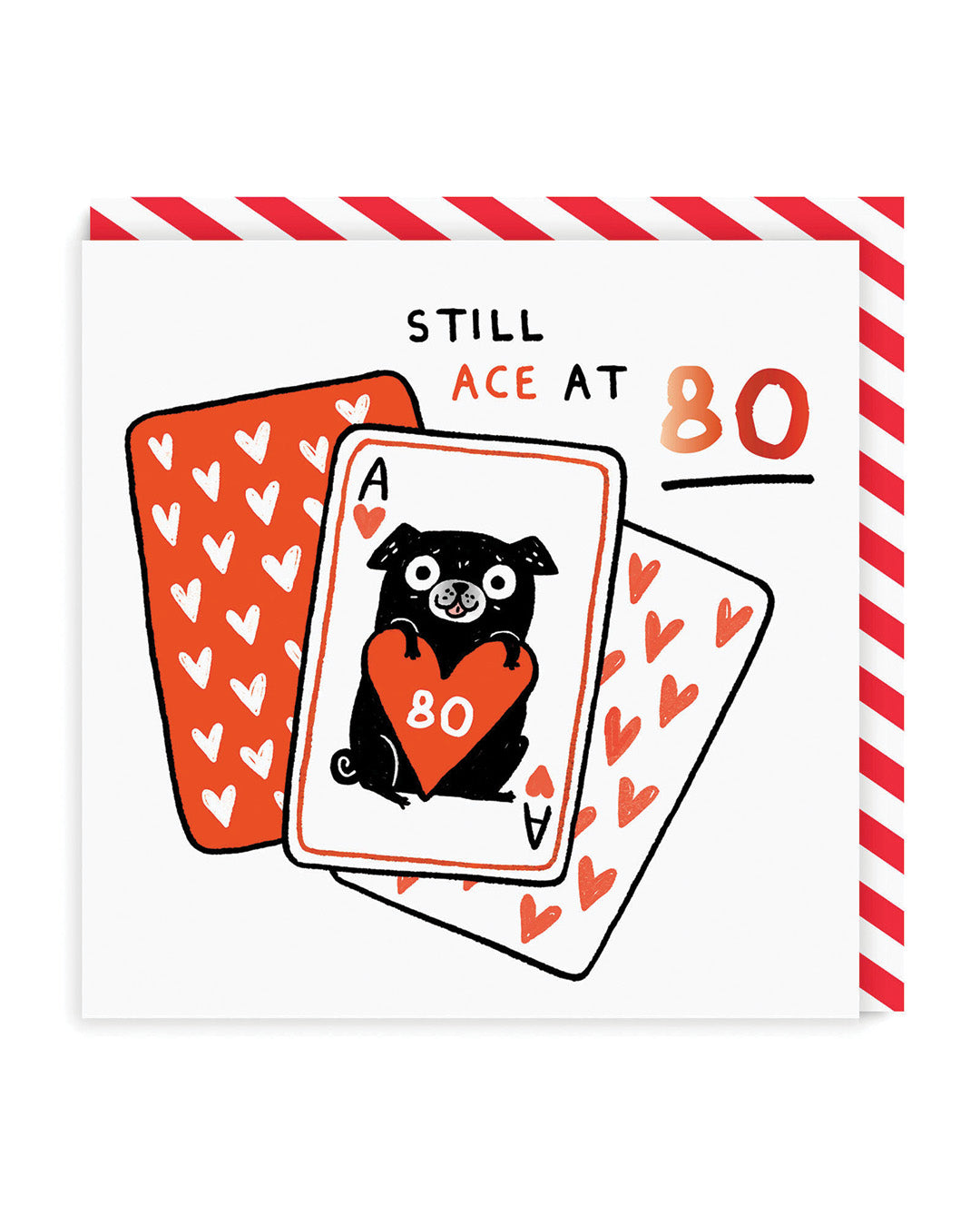 Still Ace at 80 Birthday Card