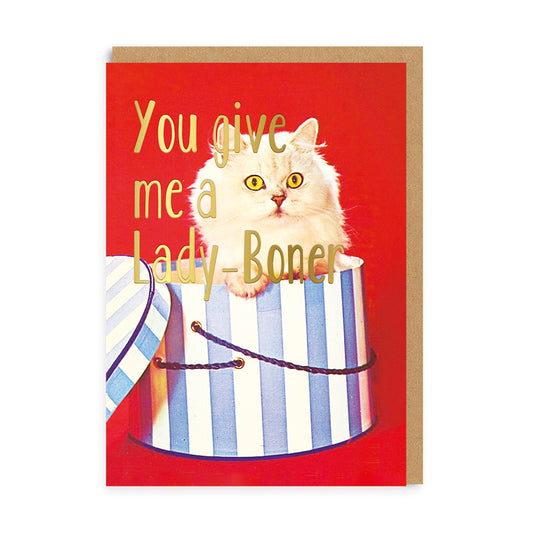 Smitten Kitten - Lady Boner Greeting Card