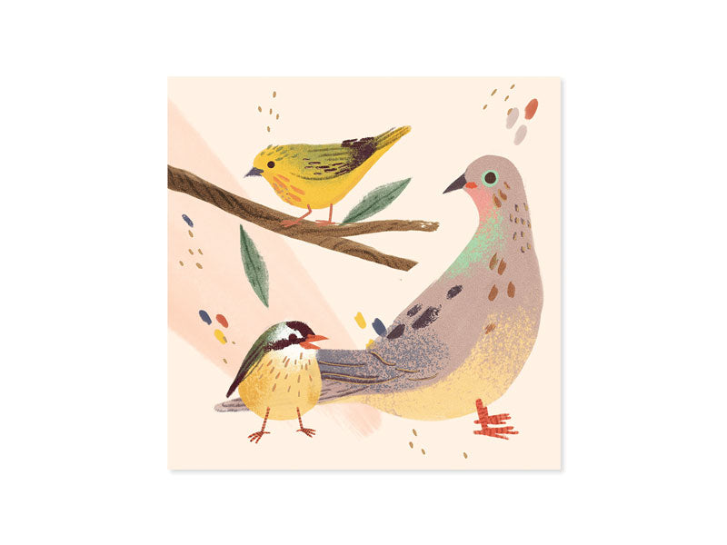 Backyard Birds Layered Greeting Card (10638)