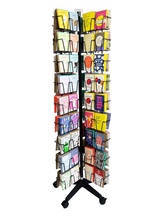 Flat Packed - 144 Pocket Greeting Card Spinner (POS06)