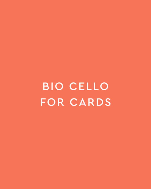 Biodegradable Cello Wrap (WRAPPED) Cards Only