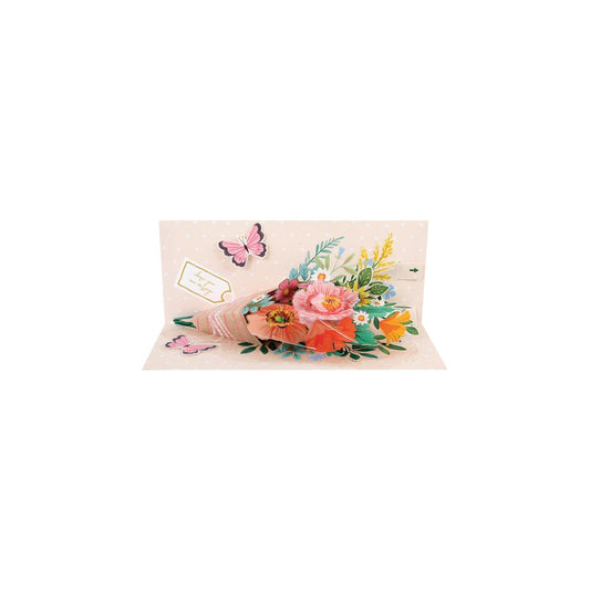 Beautiful Bouquet Layered Greeting Card (10631)