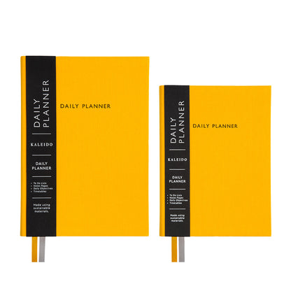 Yellow Fabric Daily Planner (B6) (12913)