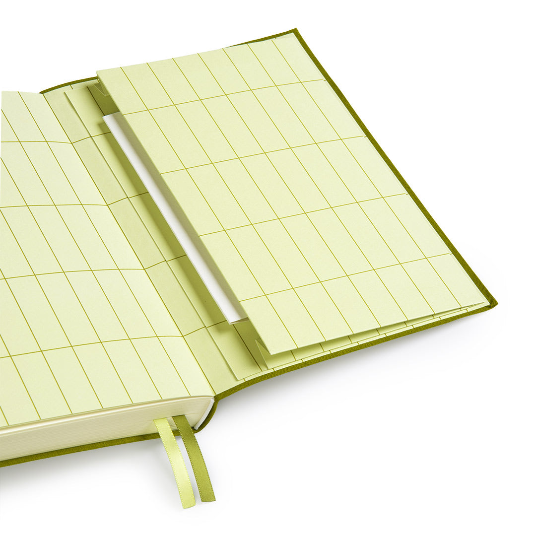 Olive Green Fabric Daily Planner (A5) (12776)