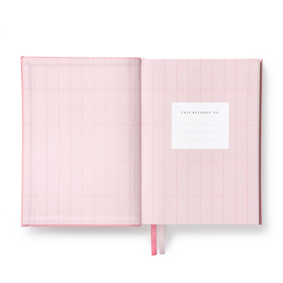 Pink Fabric Daily Planner (A5) (12752)