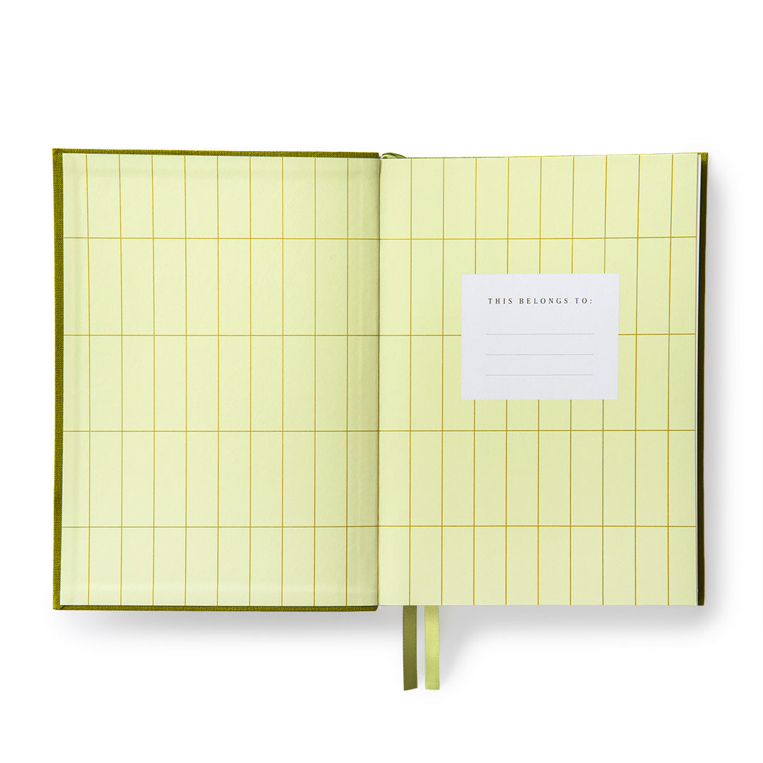 Olive Green Fabric Daily Planner (A5) (12776)