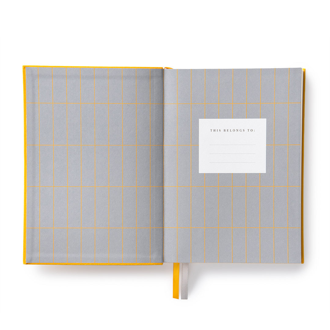Yellow Fabric Daily Planner (A5) (12749)