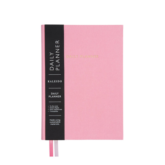 Pink Fabric Daily Planner (A5) (12752)