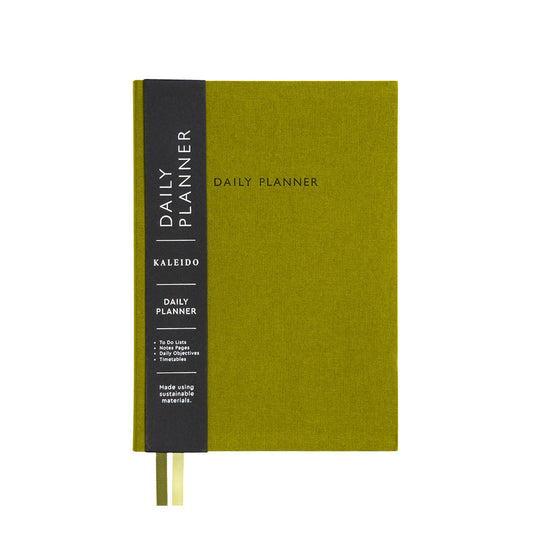 Olive Green Fabric Daily Planner (A5) (12776)