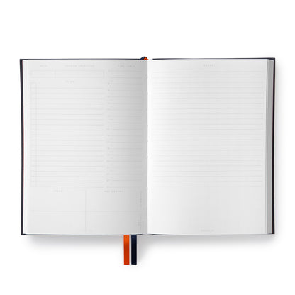 Off Black Fabric Daily Planner (A5) (12755)