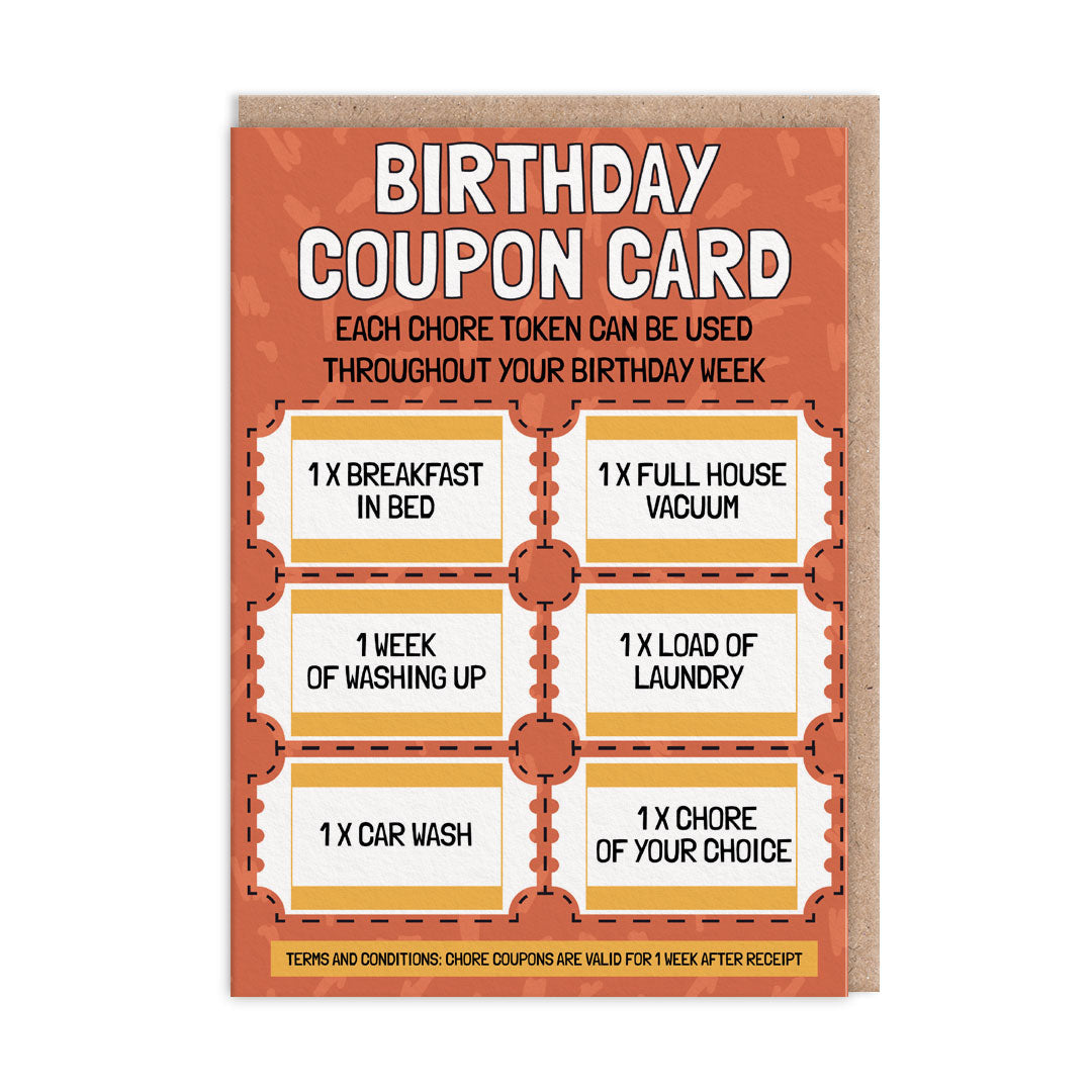 Birthday Week Coupon Card