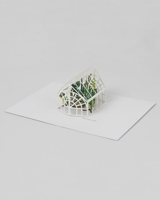 Green House 3D Layer Greeting Card (9339)
