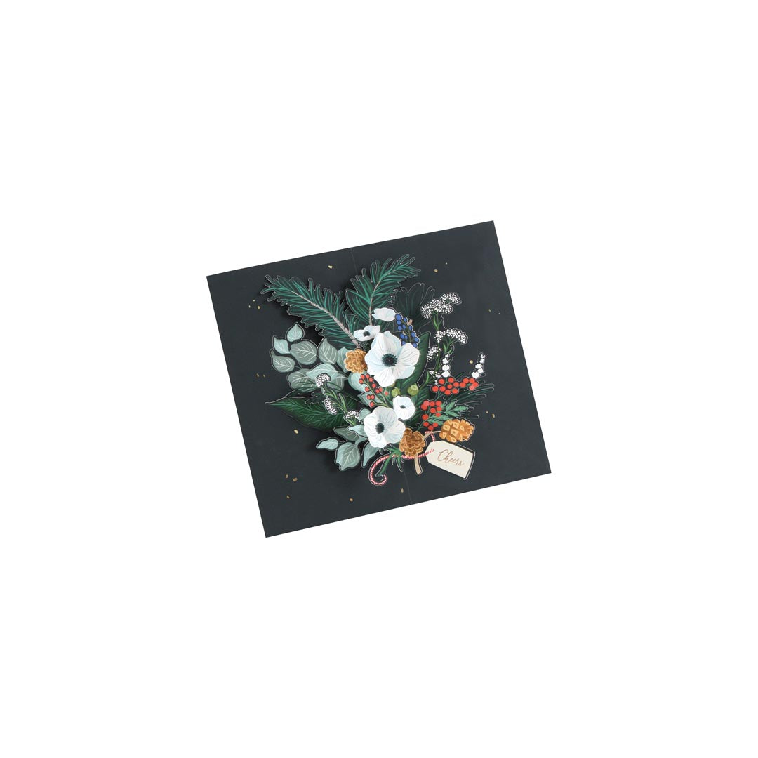 Winter Foliage 3D Layer Greeting Card (9308)