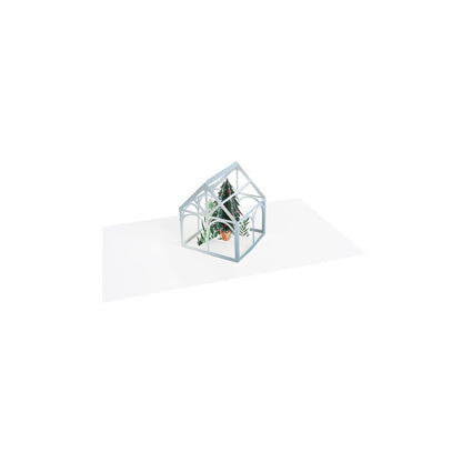 Winter Greenhouse 3D Layer Greeting Card (9307)