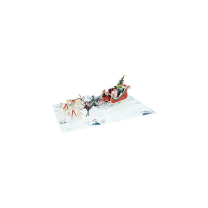 Sled Dogs 3D Layer Greeting Card (9321)